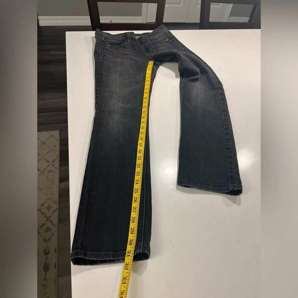 WHBM Noir Slim Leg Black Jeans size 6R